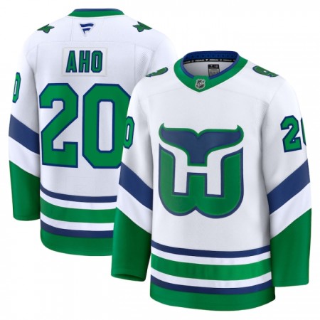 Carolina Hurricanes Trikot Fanatics Premium Sebastian Aho 2024-25 Weiss Ausweich - Herren Carolina Hurricanes Trikot Fanatics Premium Sebastian Aho 2024-25 Weiss Ausweich - Herren